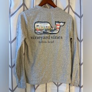 Vineyard Vines Classic Gray Long Sleeve Shirt